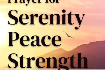 Prayer for Serenity, Peace